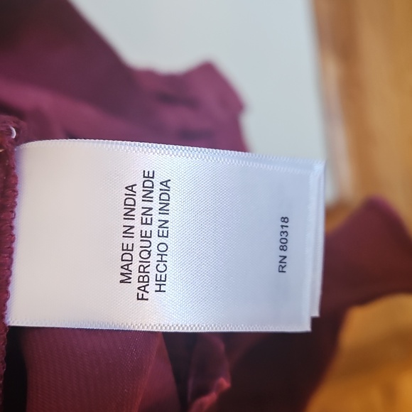 NWT Lucky Brand, Maroon Blouse, Large - Picture 6 of 10